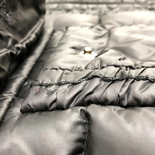 Moncler MONCLER logo Long Down Jacket Apparel Down jacket Nylon Black - view 4