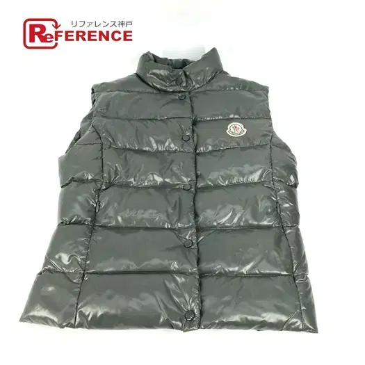 Buy MONCLER Logo patch Apparel Down Vest Outerwear Down vest Nylon khaki at Sasom – Authentic and Ready to Ship