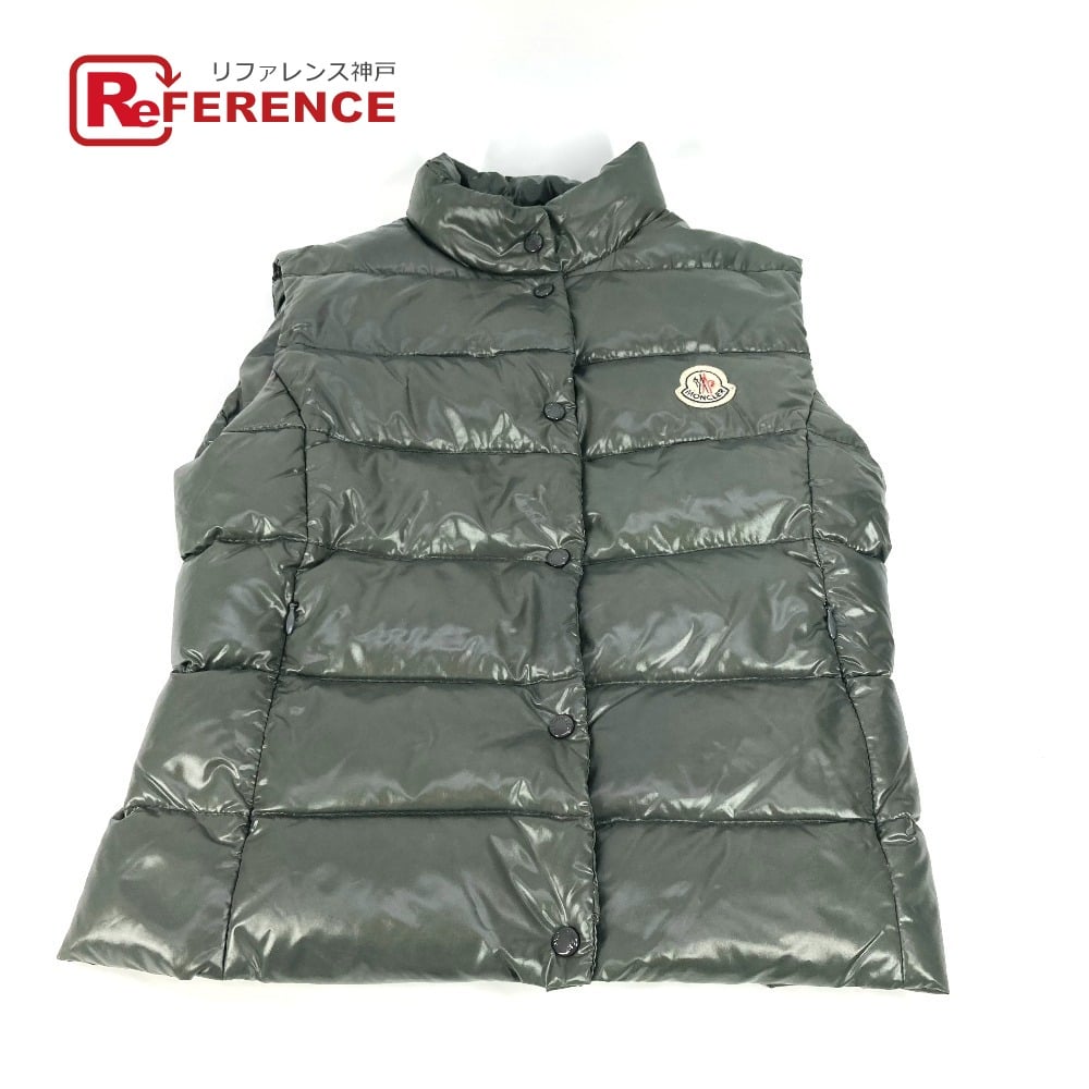 Moncler MONCLER Logo patch Apparel Down Vest Outerwear Down vest Nylon khaki