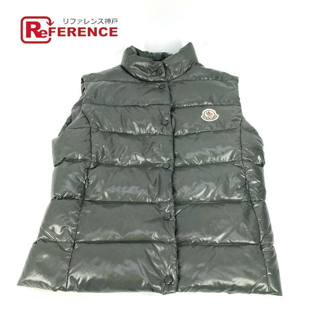 Moncler MONCLER Logo patch Apparel Down Vest Outerwear Down vest Nylon khaki - view 1