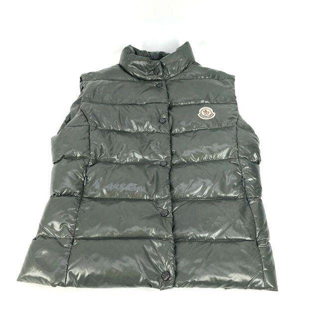 Moncler MONCLER Logo patch Apparel Down Vest Outerwear Down vest Nylon khaki - view 2