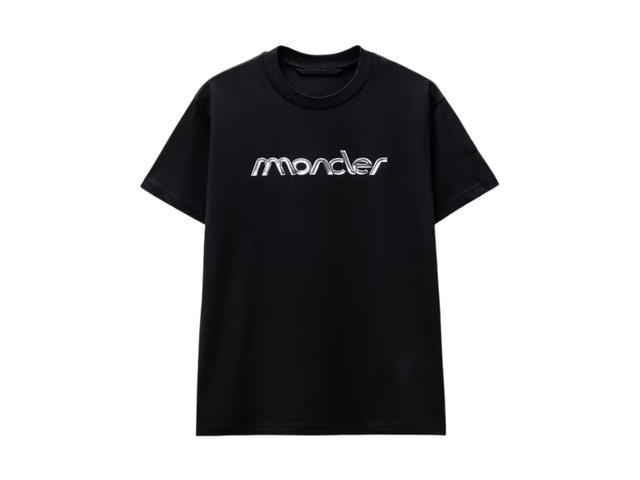 Moncler Moncler Raised Logo T-Shirt Black - view 1