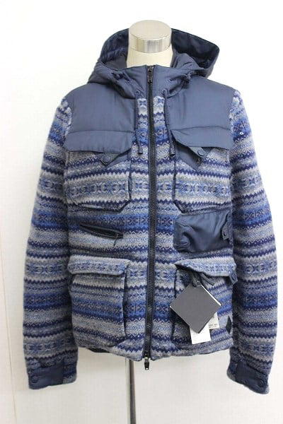Moncler MONCLER TENZAM Hooded Puffer Jacket Navy Wool/Polyester - view 1