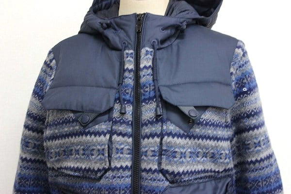 Moncler MONCLER TENZAM Hooded Puffer Jacket Navy Wool/Polyester - view 2