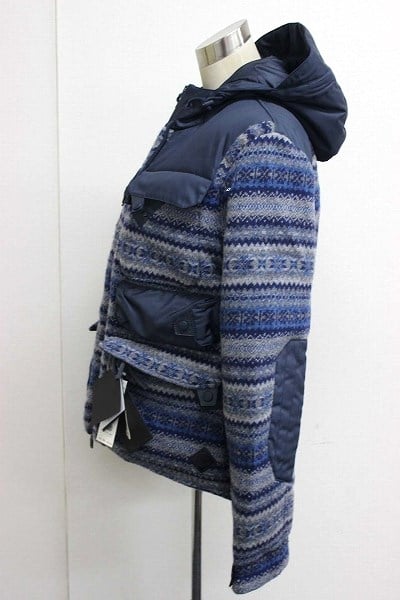 Moncler MONCLER TENZAM Hooded Puffer Jacket Navy Wool/Polyester - view 4