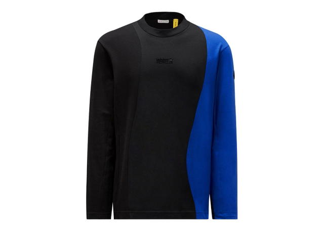 Moncler Moncler x adidas Originals Jersey Long Sleeve T-shirt Black & Blue - view 1