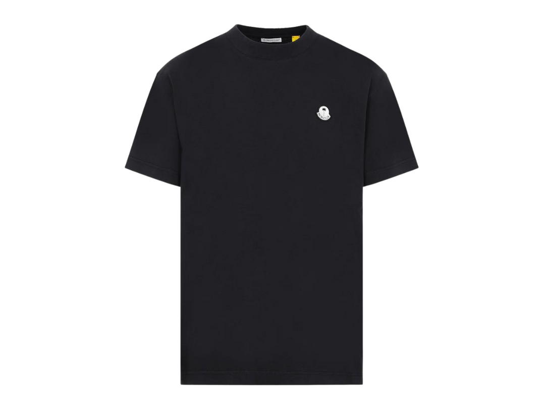 Moncler Moncler X Palm Angels Logo Print Crewneck T-Shirt Black