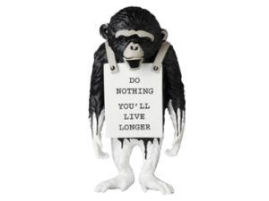 Buy Monkey Sign - Do Nothing You’ll Live Longer (Black) at Sasom – Authentic and Ready to Ship