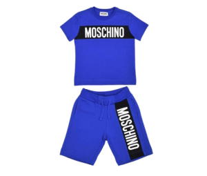 Buy Moschino Kids Logo Print T-Shirt and Shorts Blue (Set) at Sasom – Authentic and Ready to Ship