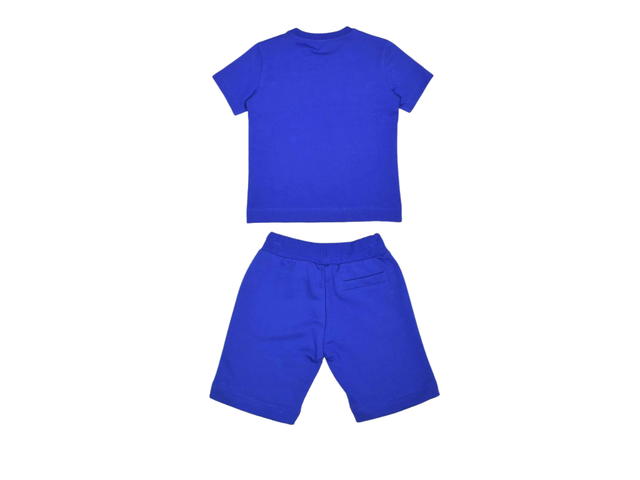 Moschino Moschino Kids Logo Print T-Shirt and Shorts Blue (Set) - view 2