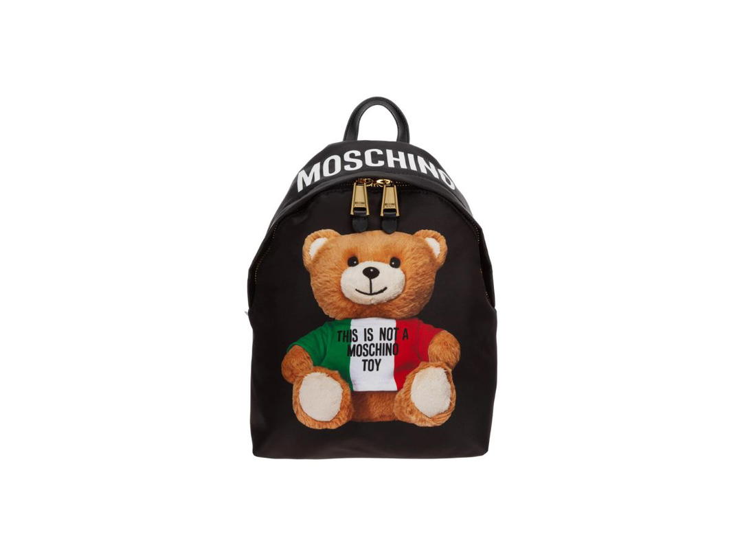 Moschino Moschino Teddy Bear Backpack In Polyester Multicolor