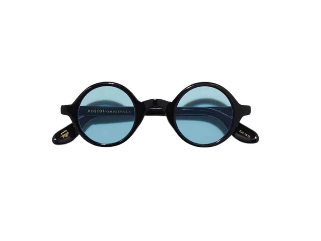 Moscot Moscot Zolman Sun 42 MM In Black Acetate Frame With Blue Lenses