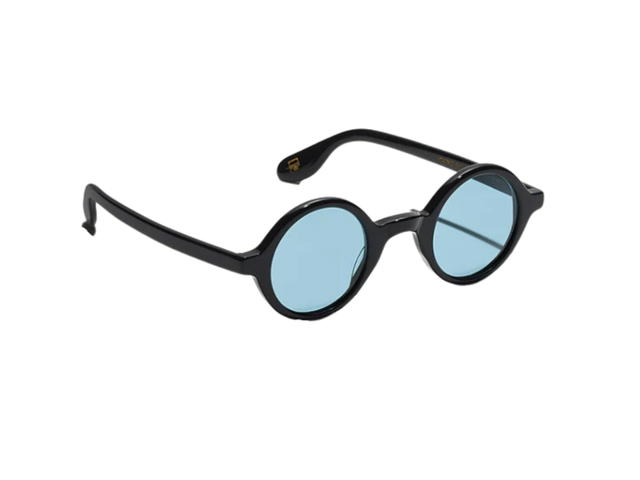 Moscot Moscot Zolman Sun 42 MM In Black Acetate Frame With Blue Lenses - view 2