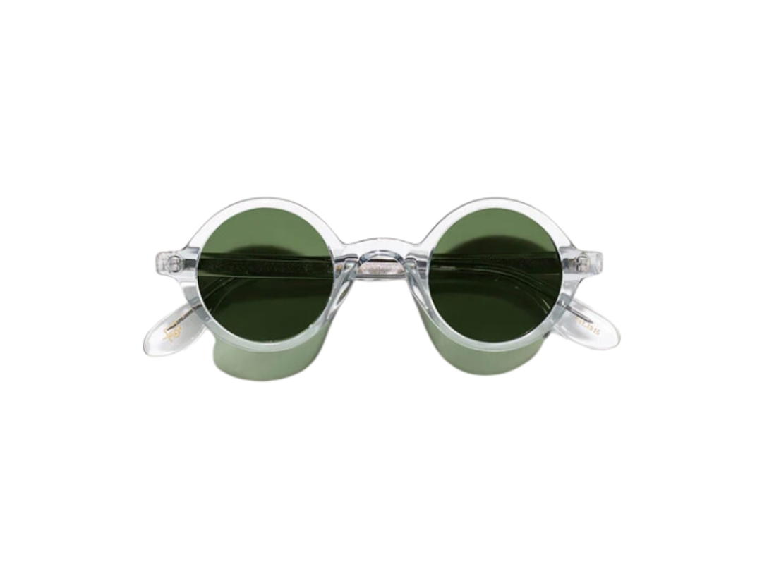 Moscot Moscot Zolman Sun 42 MM In Light Grey Acetate Frame With G-15 Green Lenses