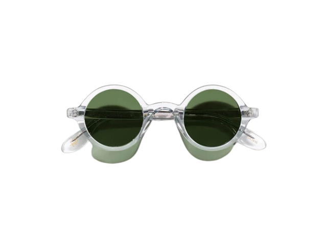 Moscot Moscot Zolman Sun 42 MM In Light Grey Acetate Frame With G-15 Green Lenses - view 1