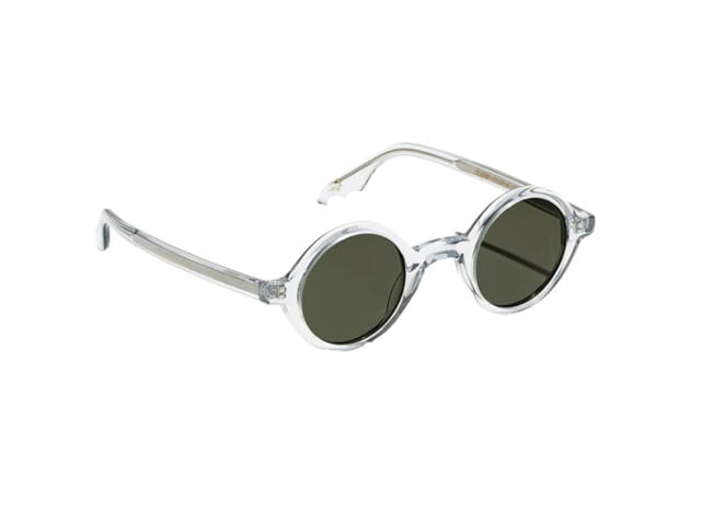 Moscot Moscot Zolman Sun 42 MM In Light Grey Acetate Frame With G-15 Green Lenses - view 2