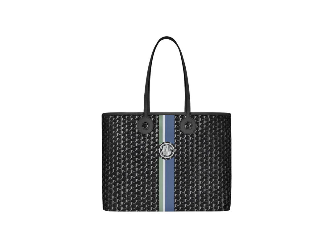 Moynat Moynat Oh! Tote Ruban GM In Canvas 1920 M Monogram Carbon Silver
