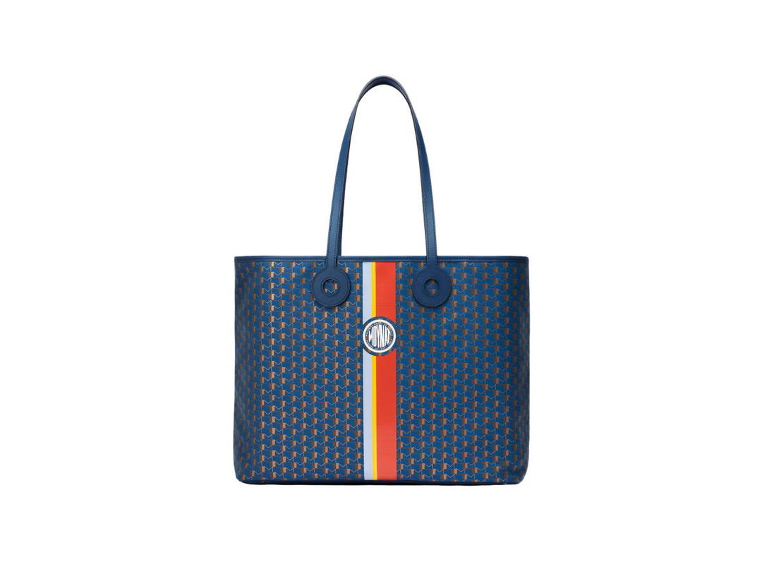 Moynat Moynat Oh! Tote Ruban GM In Canvas 1920 M Monogram Indigo Bronze
