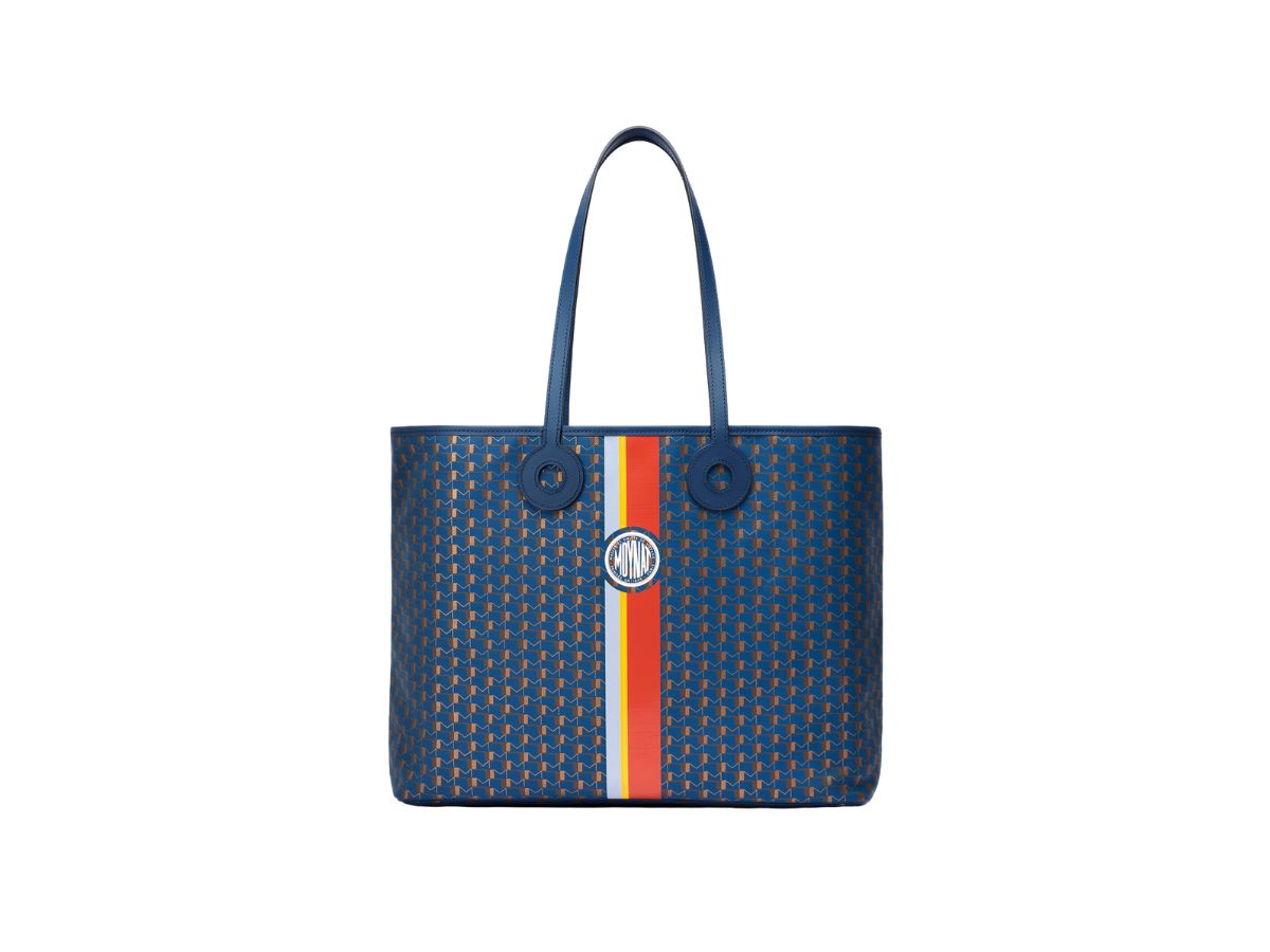 Moynat Moynat Oh! Tote Ruban GM In Canvas 1920 M Monogram Indigo Bronze