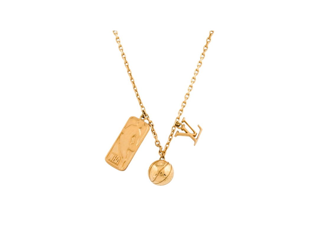 Louis Vuitton Louis Vuitton x NBA Ball And Tab Pendant Gold