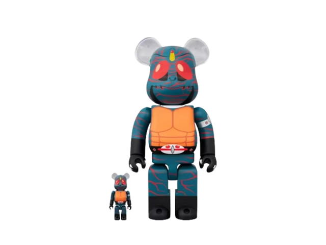 Medicom Toy Bearbrick Kamen Rider Amazon 100% & 400% Set - view 1