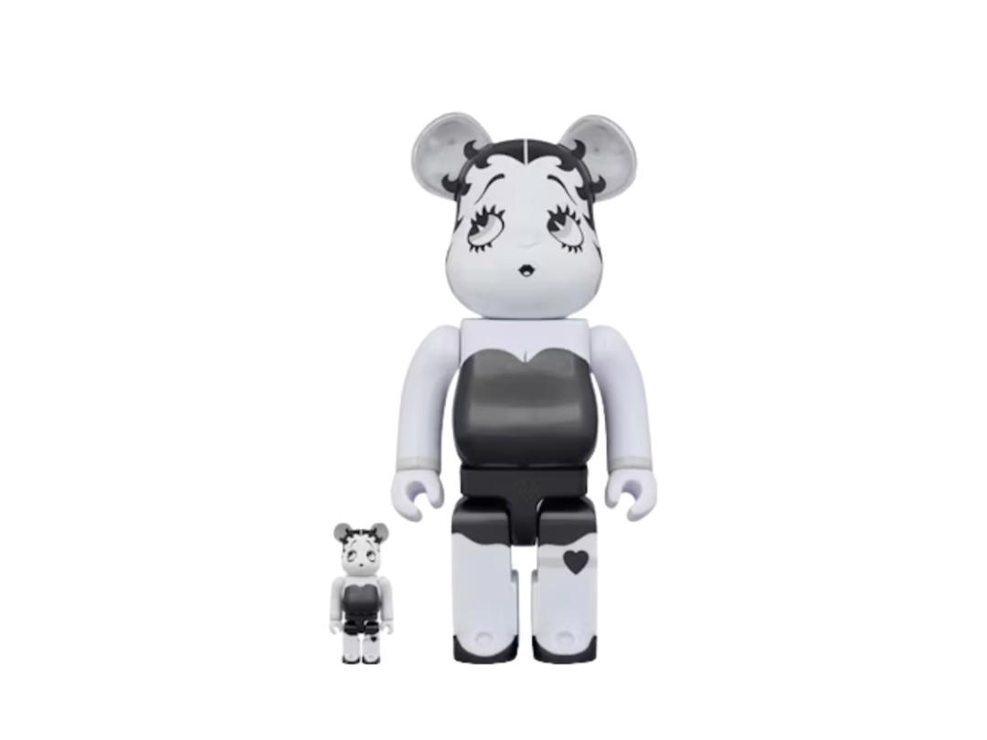 Medicom Toy Bearbrick x Betty Boop 100% & 400% Set Black Very Berry-White