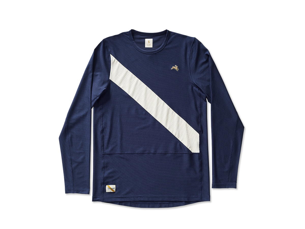 Tracksmith Tracksmith Van Cortlandt Long Sleeve Navy Ivory