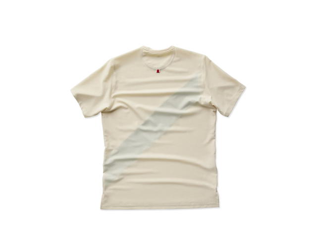 Tracksmith Tracksmith Van Cortlandt Tee Ivory Classic Green - view 2
