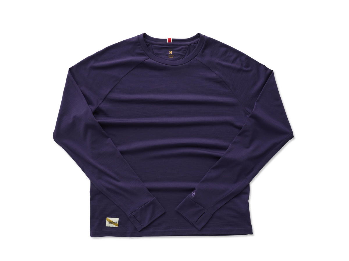 Tracksmith Tracksmith Harrier Long Sleeve Purple Velvet