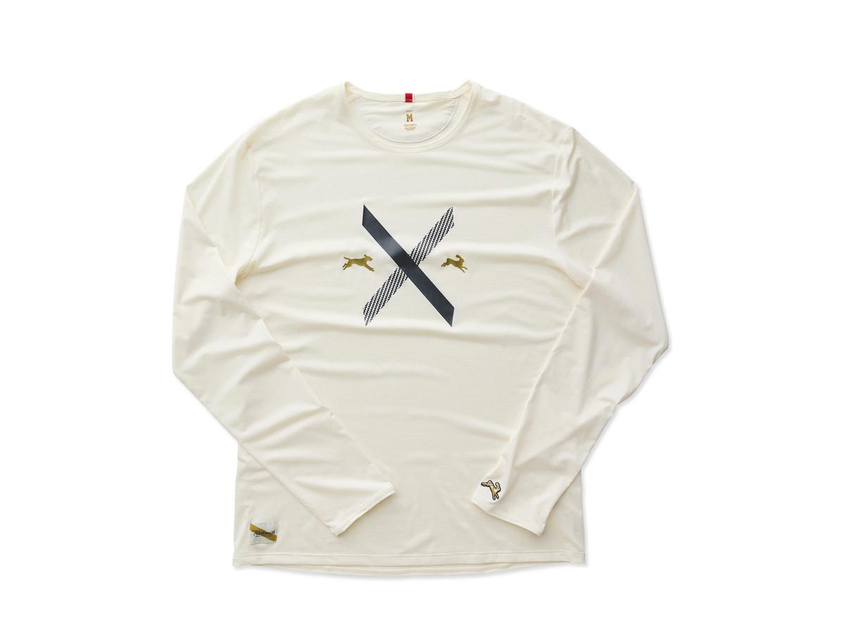Tracksmith Tracksmith Twilight Long Sleeve Cross Country Ivory Phantom