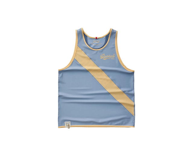 Tracksmith Tracksmith Boston Reversible Singlet Bering Sea Dusty Blue Cornsilk - view 1