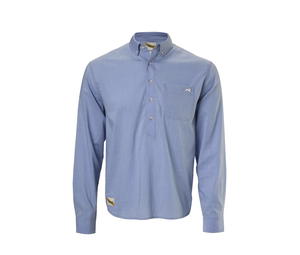 Buy Tracksmith Run Cannonball Run Linen Popover Cloud Blue at Sasom – Authentic and Ready to Ship