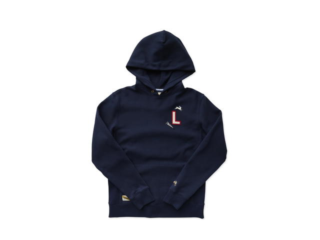 Tracksmith Tracksmith Heirloom Sweatshirt London Navy Ivory Red - view 1