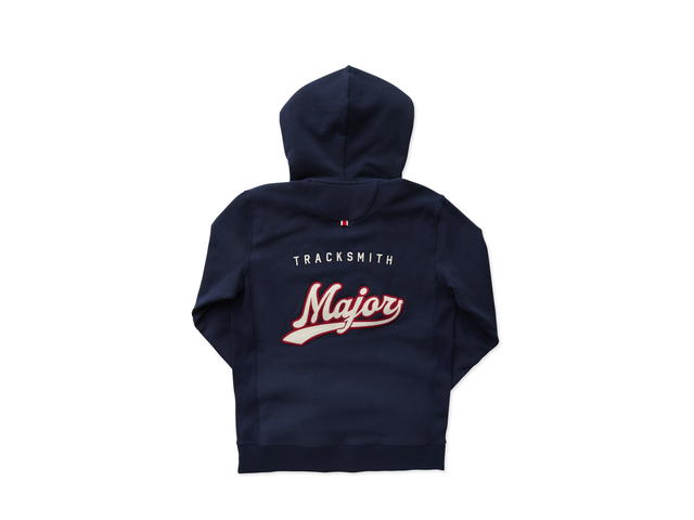 Tracksmith Tracksmith Heirloom Sweatshirt London Navy Ivory Red - view 2