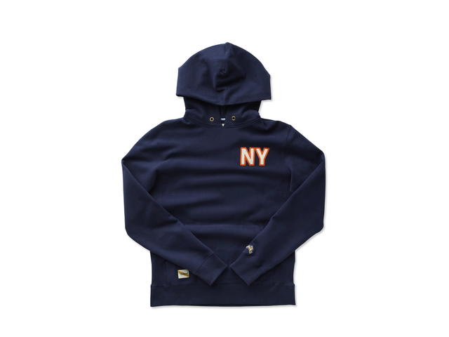 Tracksmith Tracksmith Heirloom Sweatshirt New York Navy Orange - view 1
