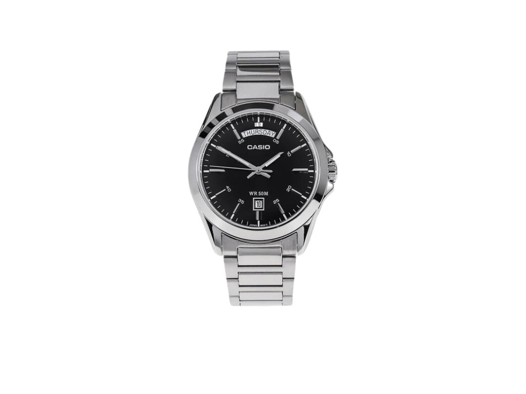 CASIO CASIO MTP-1370D-1A1V 45mm. Silver Black