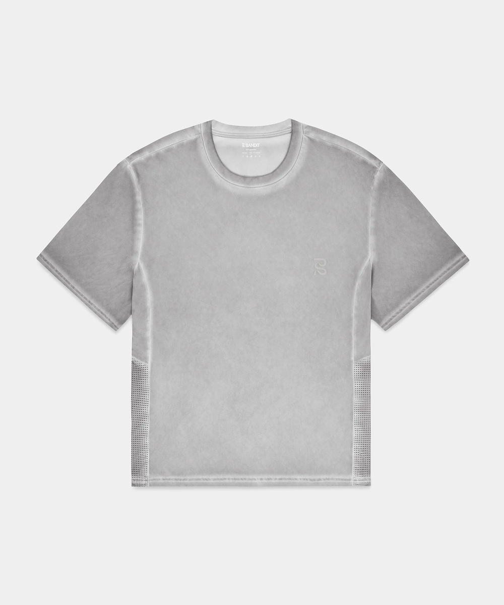 Bandit Running Bandit Running FrioSoft Perforated Box Tee Concrete Taupe