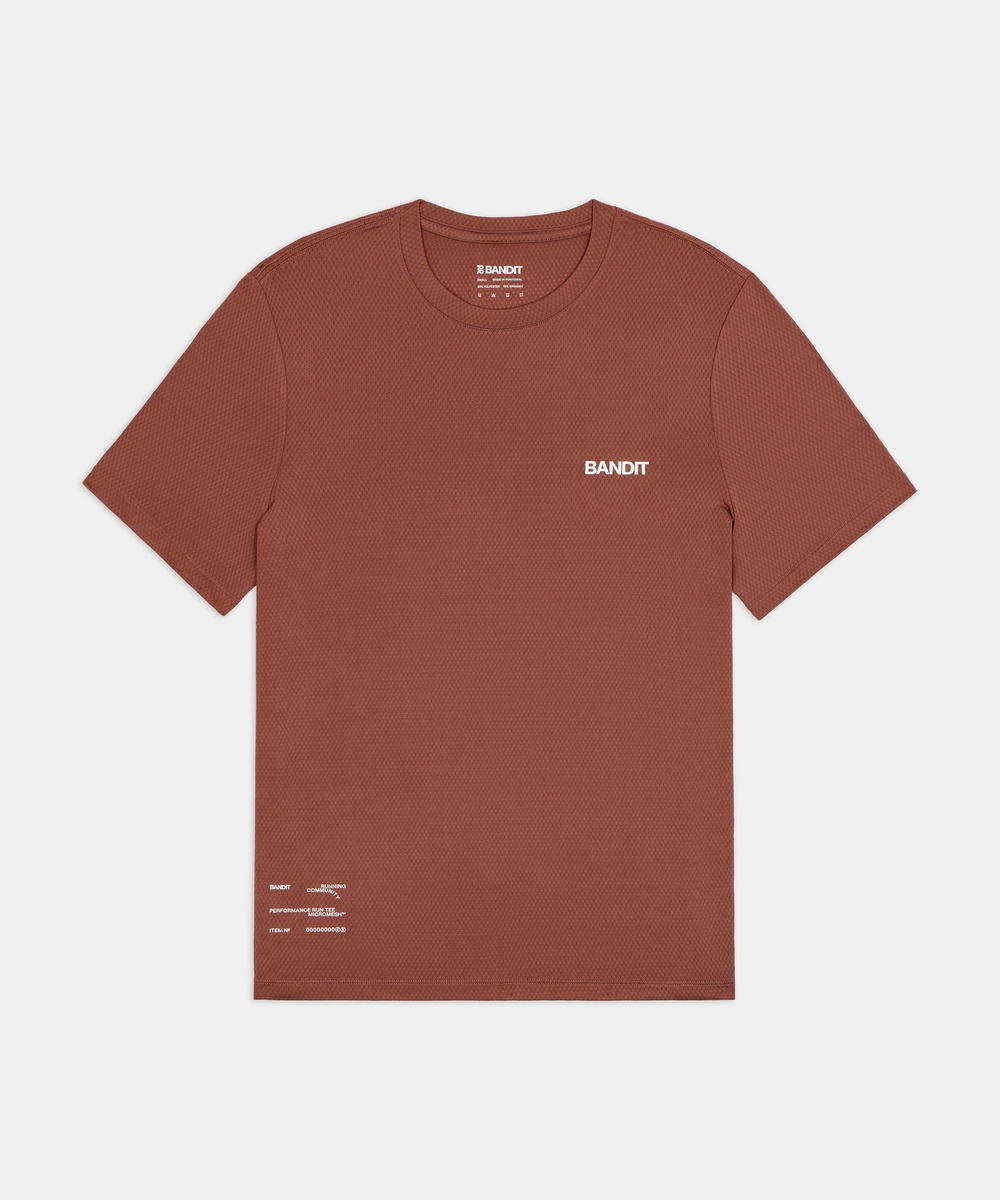 Bandit Running Bandit Running Micromesh Run Tee Mahogany