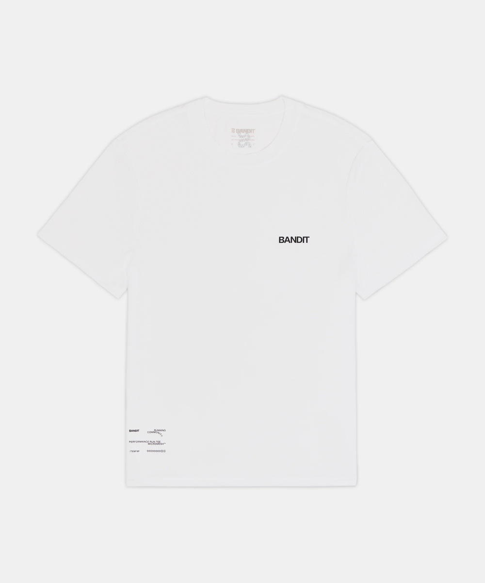 Bandit Running Bandit Running Micromesh Run Tee White