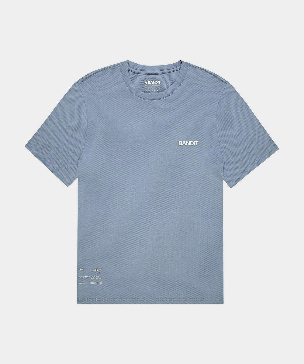 Bandit Running Bandit Running Micromesh Run Tee Steel Horizon