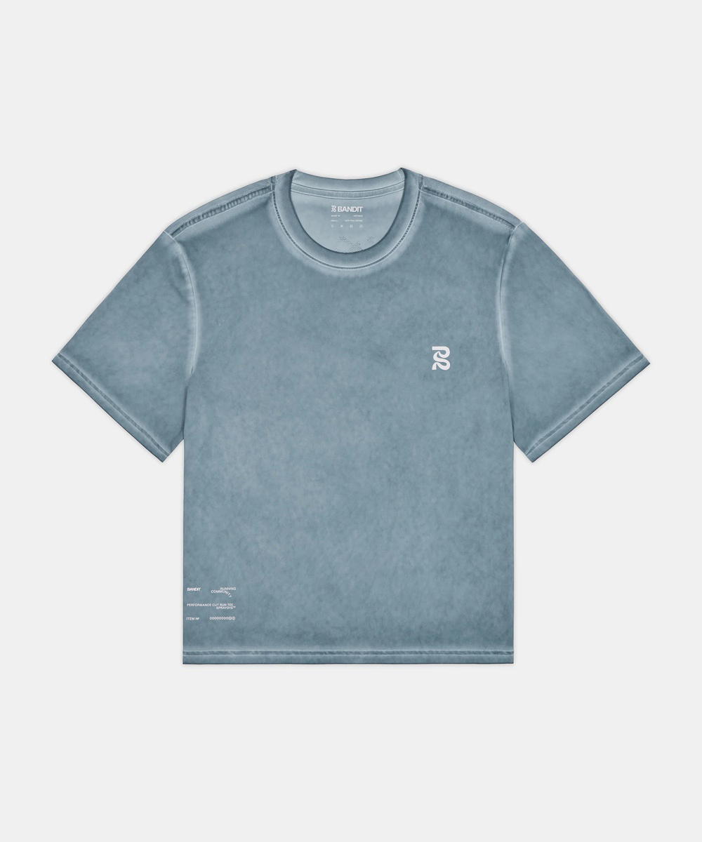 Bandit Running Bandit Running FrioSoft Performance Box Tee Tranquil Blue
