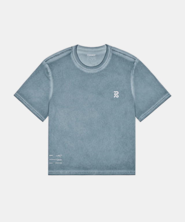 Bandit Running Bandit Running FrioSoft Performance Box Tee Tranquil Blue - view 1