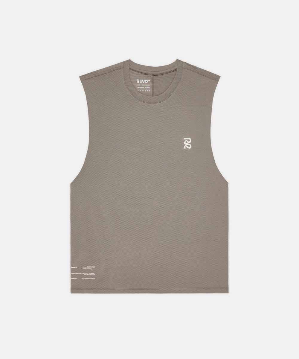 Bandit Running Bandit Running Micromesh Run Tank Concrete Taupe