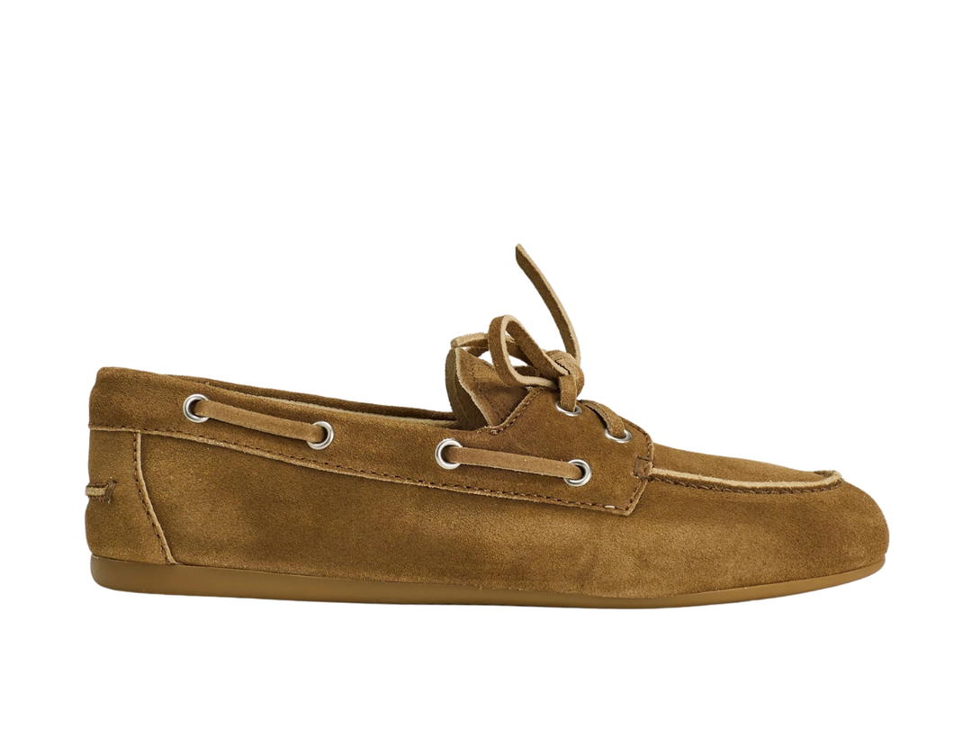 Miu Miu Miu Miu Suede Boat Cannella