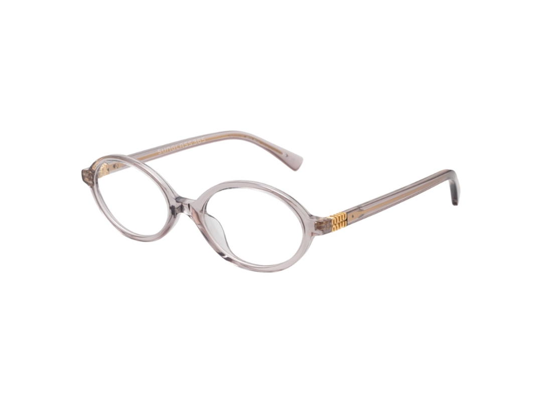 Miu Miu Miu Miu MU01XV 12W1O1 In Mauve Transparent Frame