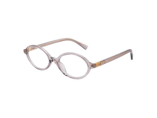 Miu Miu Miu Miu MU01XV 12W1O1 In Mauve Transparent Frame - view 1