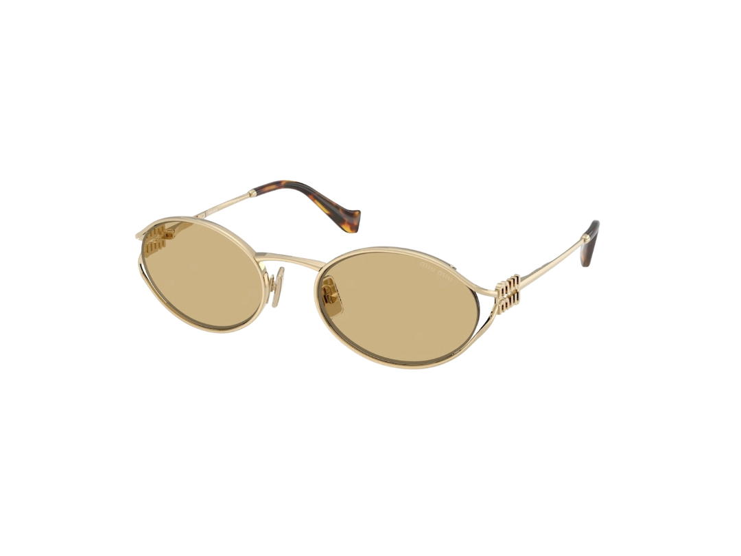 Miu Miu Miu Miu Logo Sunglasses MU52YS Yellow