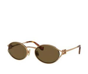 Buy Miu Miu Logo Round-frame - Gold at Sasom – Authentic and Ready to Ship