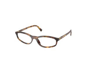 Buy Miu Miu Sunglasses In Honey Havana Plastic Frame With Clear Blue Light Lenses at Sasom – Authentic and Ready to Ship