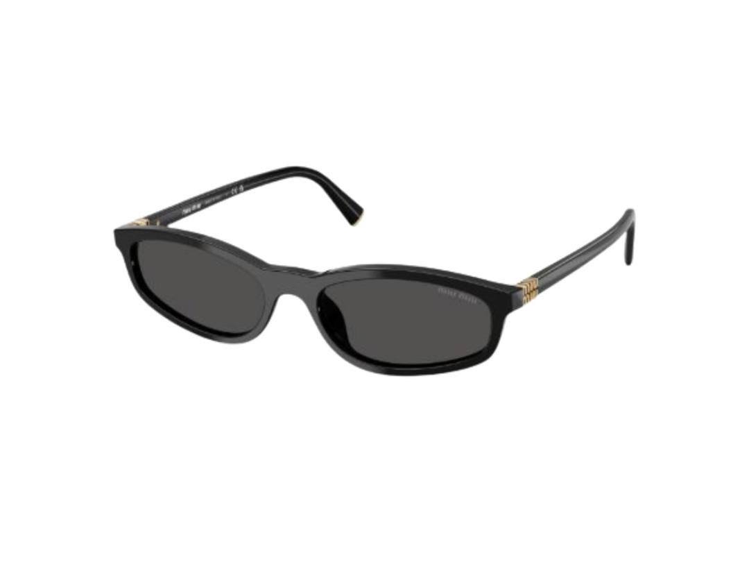 Miu Miu Miu Miu Sunglasses In Black Plastic Frame With Dark Grey Lenses